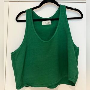 Les Tien Emerald Crop Tank Top